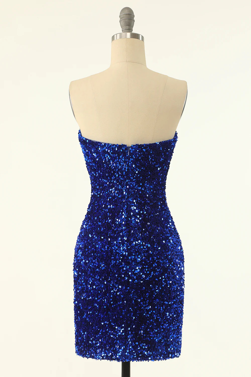 Royal Blue Sweetheart Sequins Tight Homecoming Dress