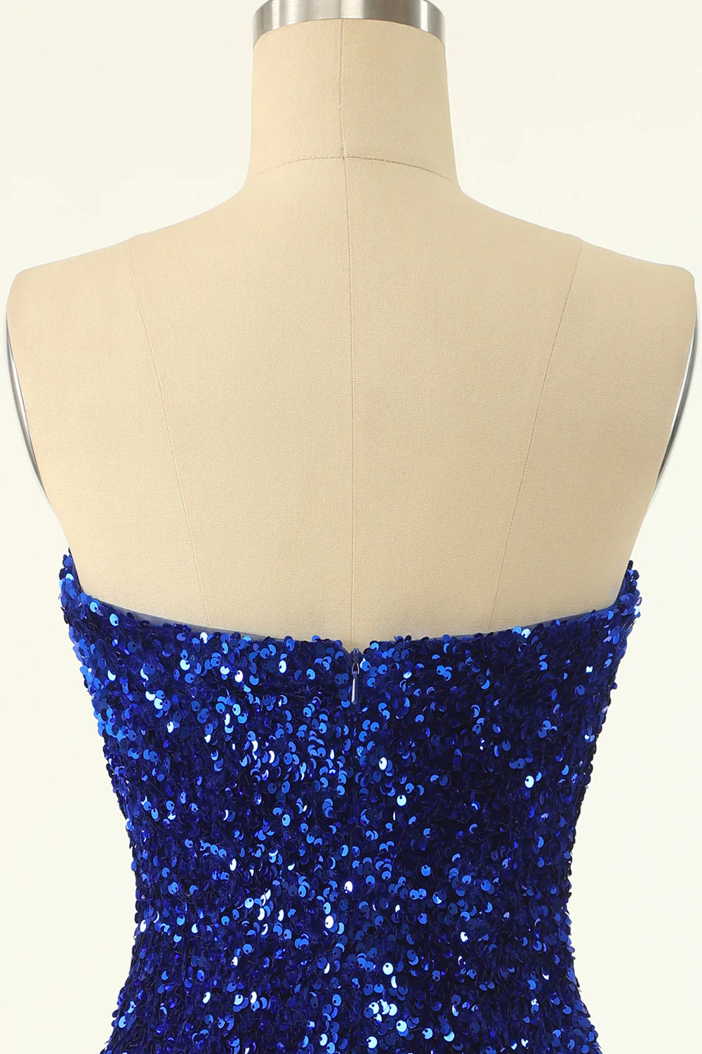 Royal Blue Sweetheart Sequins Tight Homecoming Dress