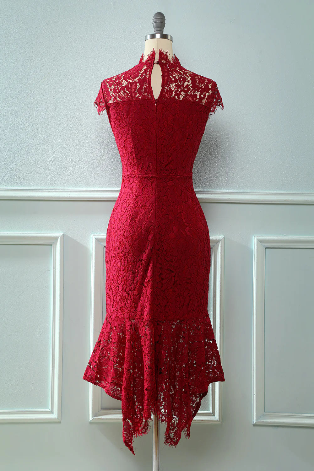 Sheath Jewel Lace Dress