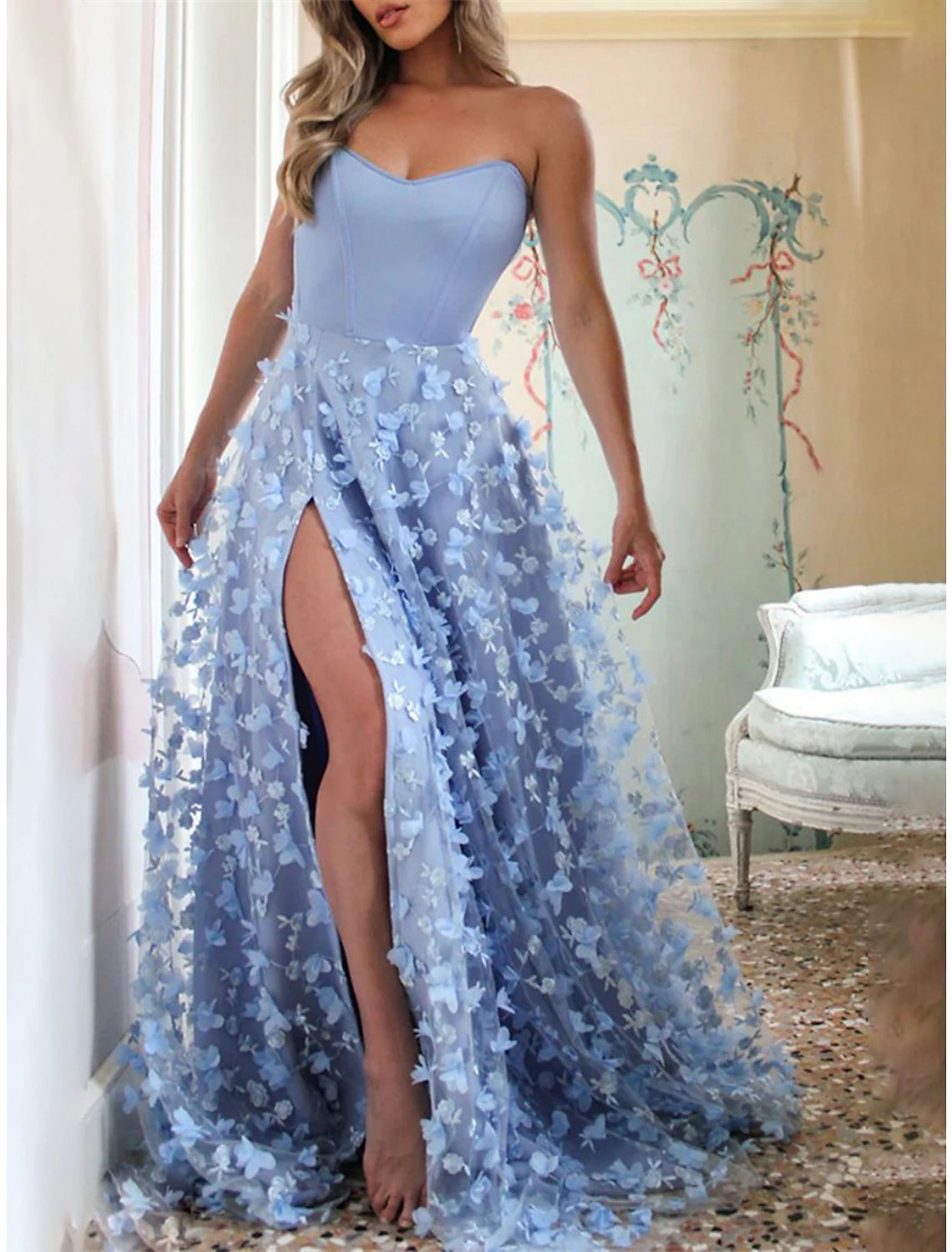 Women's Prom Dress Party Dress Wedding Guest Dress Long Dress Maxi Dress Black Pink Red Sleeveless Pure Color Drawstring Fall Winter Autumn Strapless Fashion Winter Dress Evening Party Wedding Guest