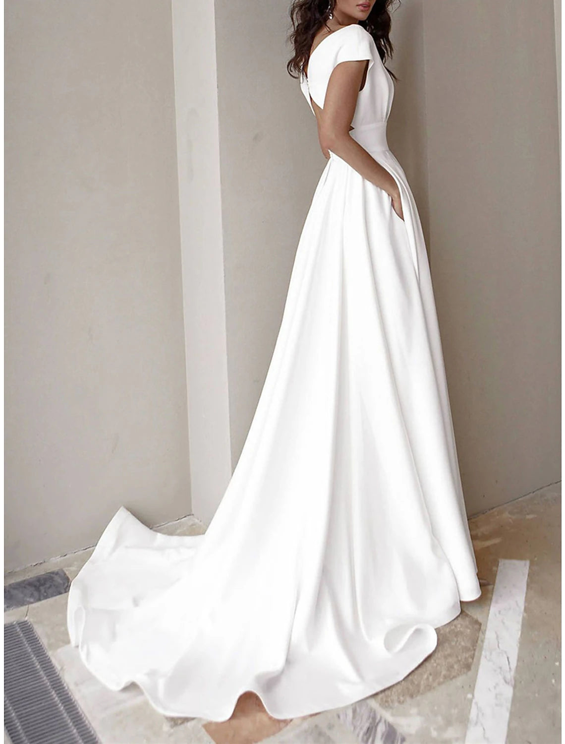 Women's Prom Dress Party Dress Swing Dress Long Dress Maxi Dress Black White Red Short Sleeve Plain Ruffle Summer Spring Fall V Neck Red Valentines Dress Valentine's Day Wedding Guest Evening Party