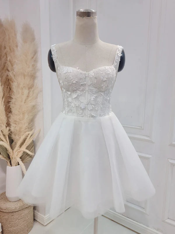 Buyishang Elegant A-Line Sweetheart Wedding Dress With Lace
