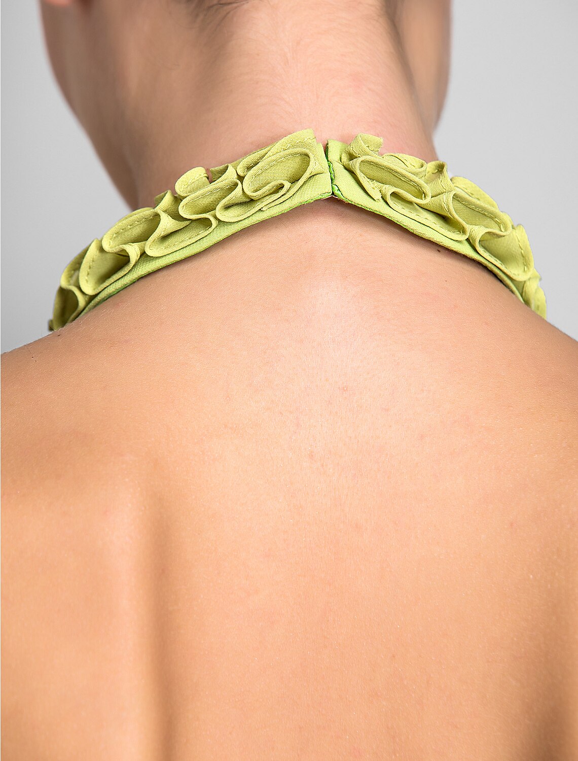 Sheath / Column High Neck Floor Length Chiffon Open Back Prom / Formal Evening Dress with Draping / Split Front / Cascading Ruffles