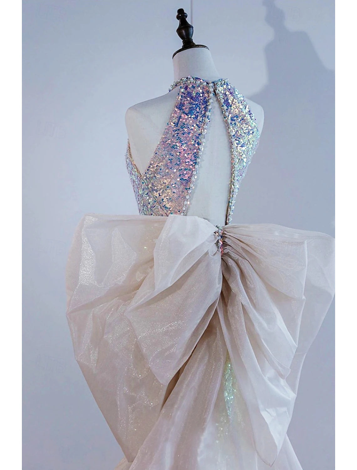 Buyishang Wedding Dresses A-Line Notch lapel collar Long Sleeve Court Train Satin Bridal Gowns With Solid Color