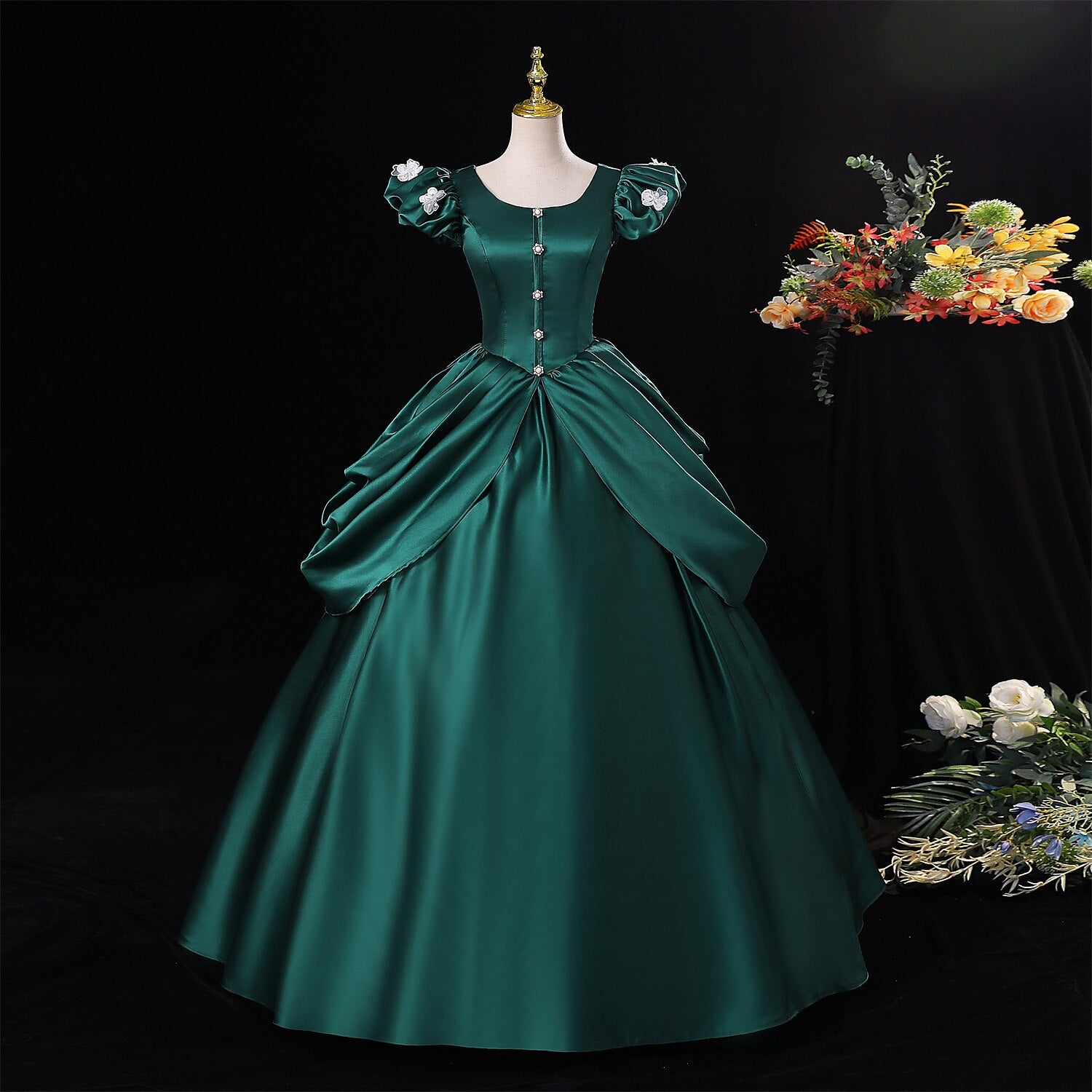 The Marvelous Mrs. Maisel Rococo Medieval Dress Party Costume Masquerade Women's Costume Black Vintage Cosplay Party Masquerade Halloween