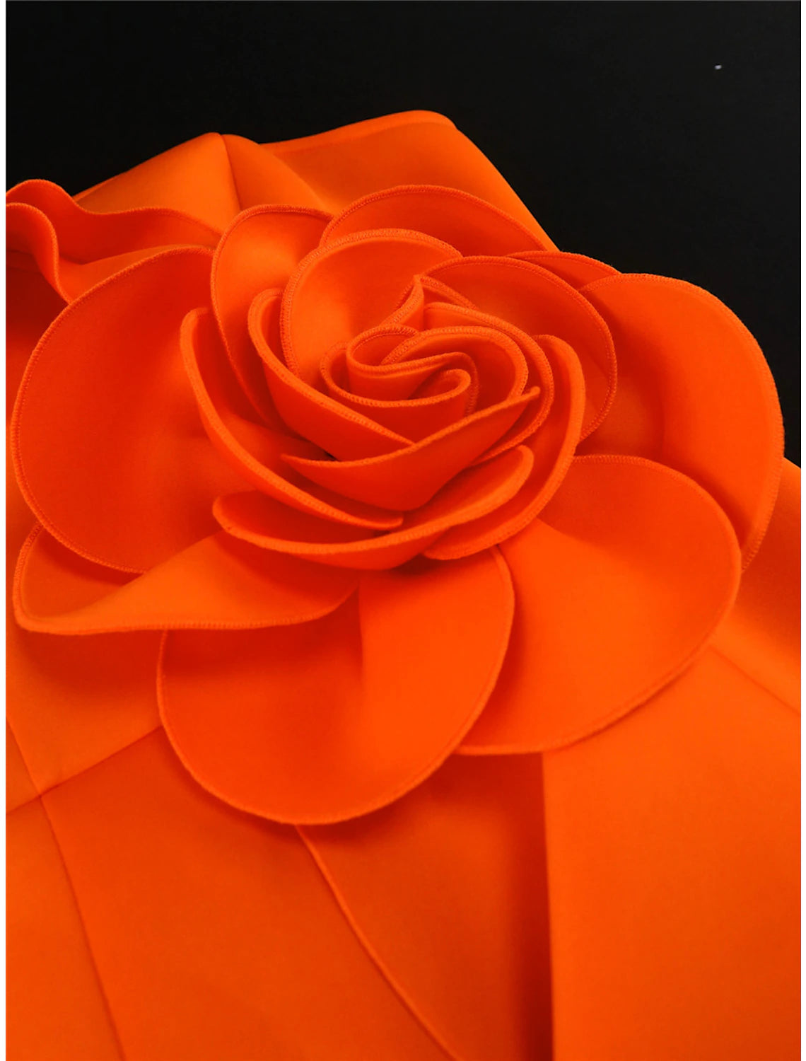 Women's Prom Dress Party Dress Wedding Guest Dress Long Dress Maxi Dress Orange Sleeveless Pure Color Ruffle Summer Spring Fall One Shoulder Fashion Evening Party Wedding Guest Vacation