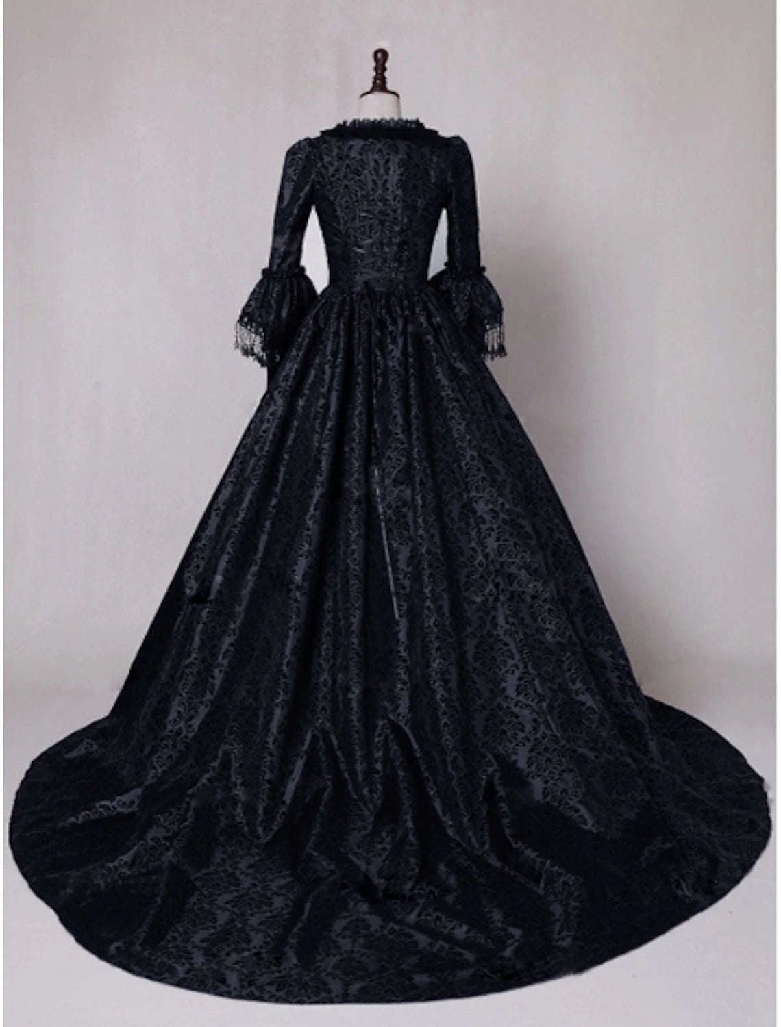 Floral Style Rococo Victorian Renaissance Christmas flare Dress Party Costume Masquerade Prom Dress Princess Women's Cosplay Costume Ball Gown Christmas Halloween Party / Evening