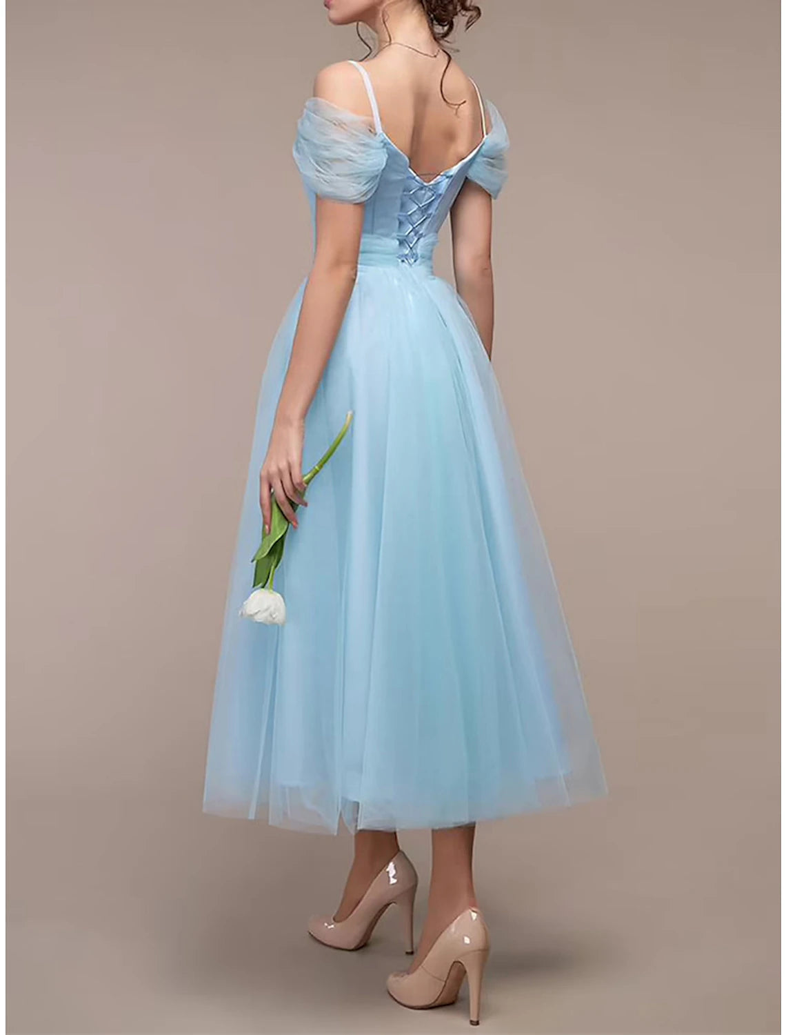 Women's Party Dress Homecoming Dress Cocktail Dress Midi Dress Pink Wine Dark Green Short Sleeve Pure Color Mesh Spring Fall Winter V Neck Fashion Wedding Guest Birthday Vacation