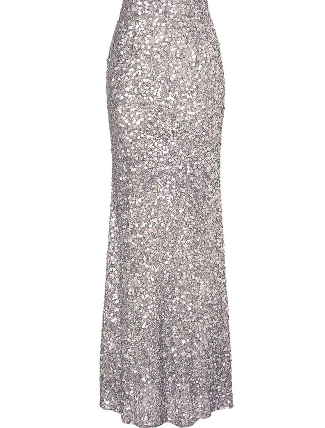 Women's Silver Sequin Dress Prom Dress Party Dress Sparkly Dress Long Dress Maxi Dress Silver Sleeveless Spring Fall Winter Crew Neck Fashion Evening Party