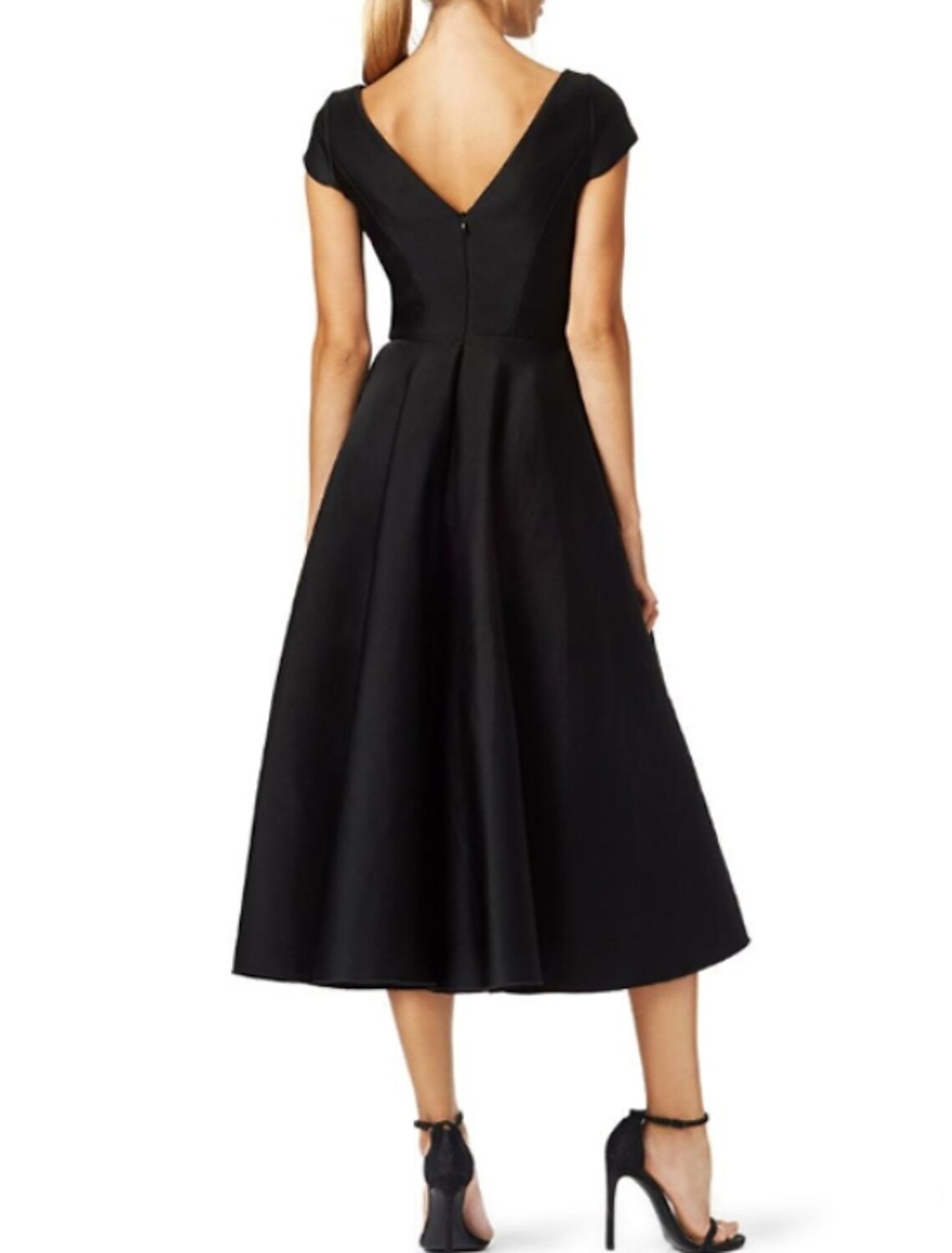 A-Line Mother of the Bride Dress Vintage Plus Size Elegant Boat Neck Tea Length Satin Short Sleeve with