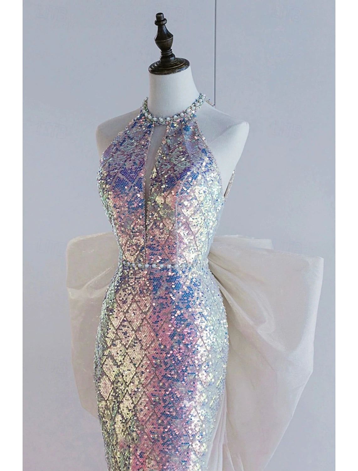 Buyishang Wedding Dresses A-Line Notch lapel collar Long Sleeve Court Train Satin Bridal Gowns With Solid Color