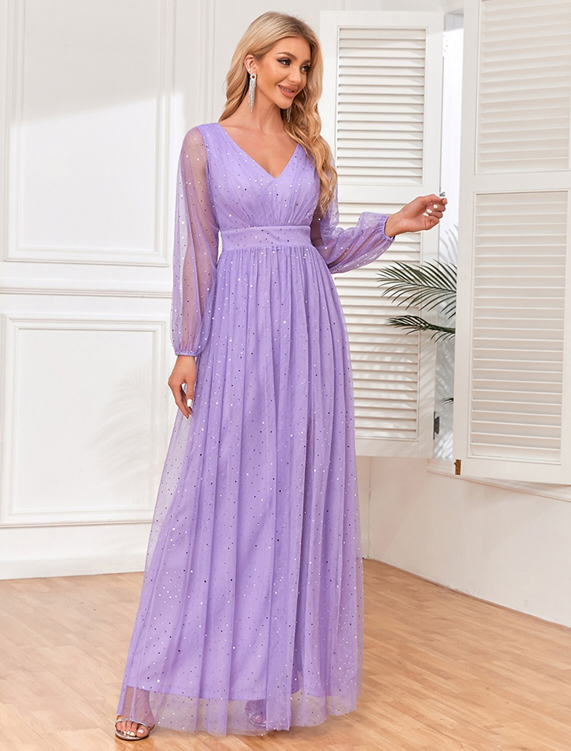 A-Line Evening Gown Empire Dress Wedding Evening Party Floor