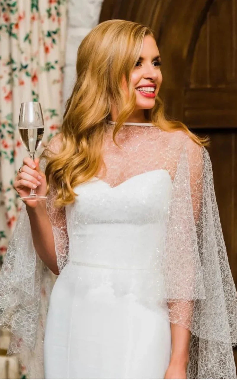 Buyishang Modern Sheath Satin Wedding Dress With Cowl Neckline And Zipper Back