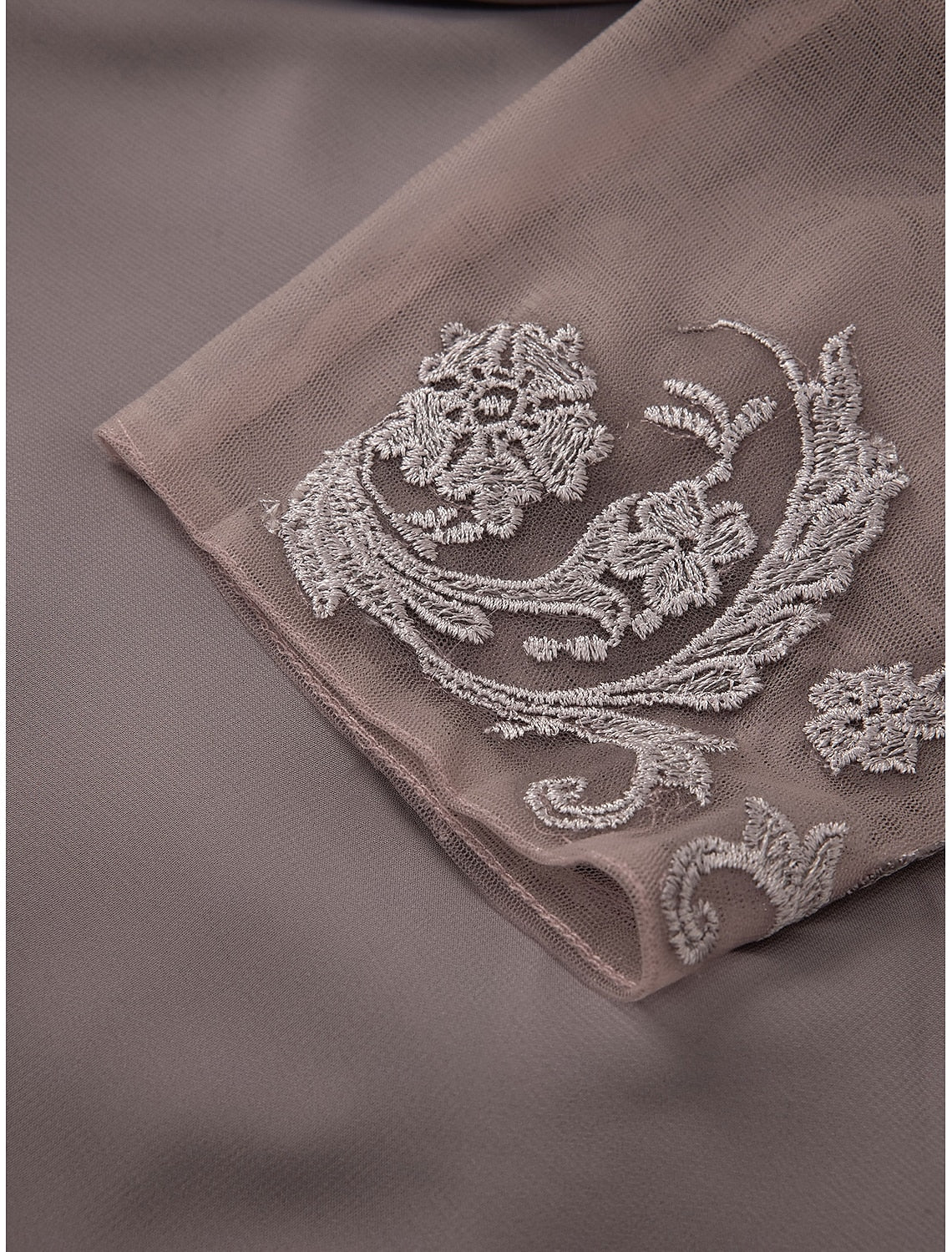 Buyishang A-Line Mother of the Bride Dress Wedding Guest Elegant Plus Size High Low V Neck Asymmetrical Ankle Length Chiffon Lace Half Sleeve with Beading Appliques free custom size