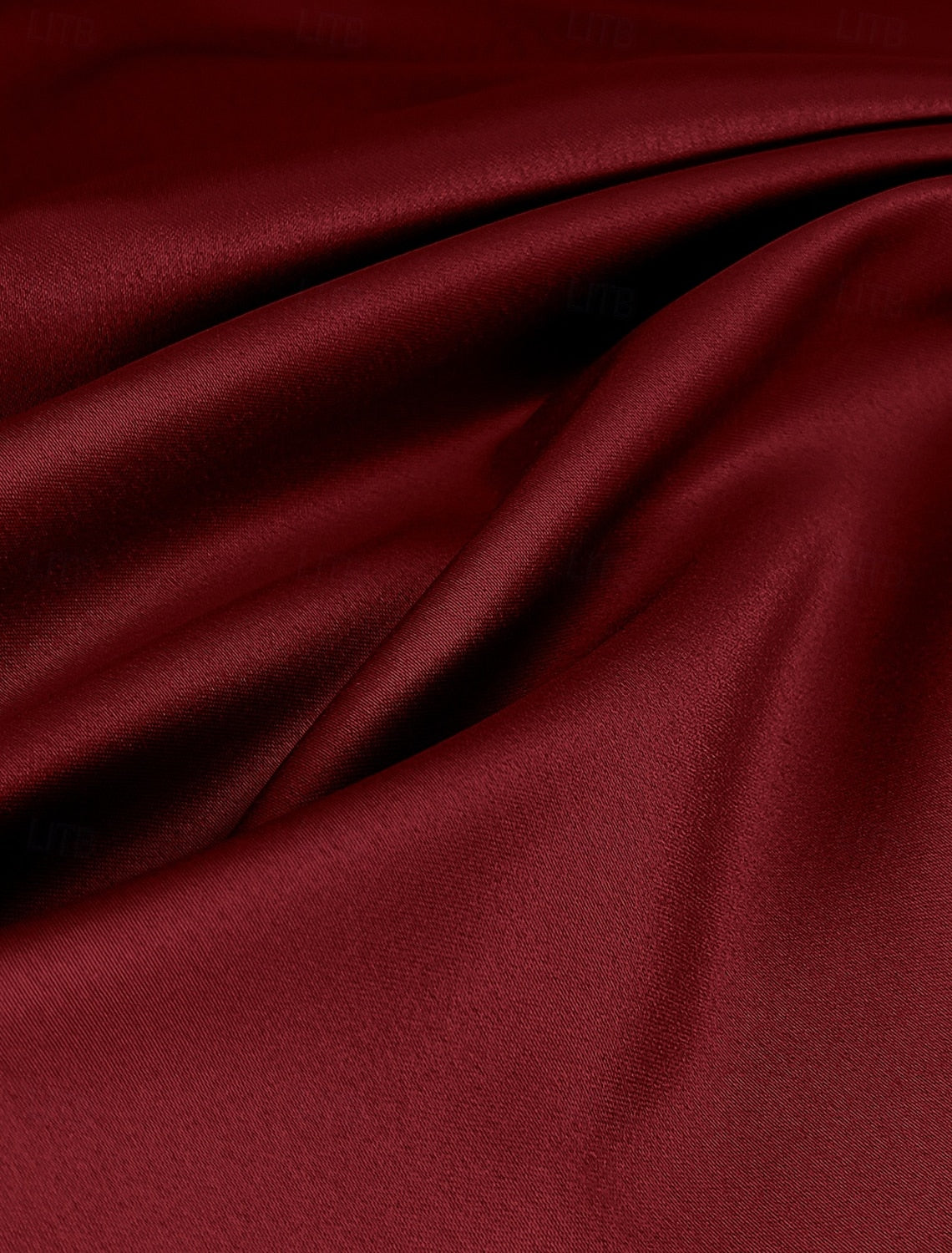 Buyishang A-Line Dress Mother of the Bride Dress Wedding Guest Elegant V Neck Asymmetrical Tea Length Satin 3/4 Length Sleeve with Pleats Solid Color