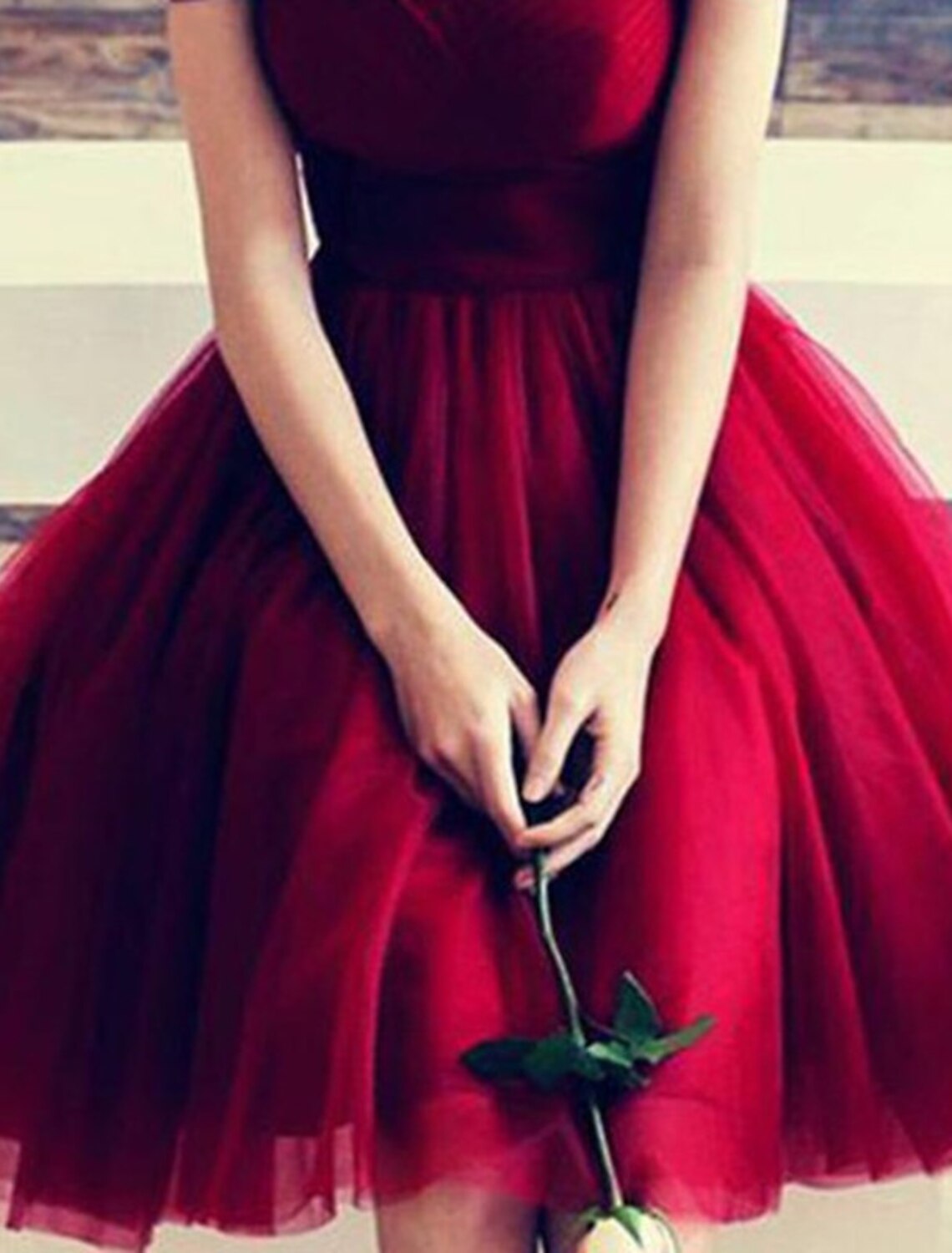 A-Line Homecoming Dresses Elegant Dress Holiday Graduation Short / Mini Sleeveless Off Shoulder Tulle with Ruffles