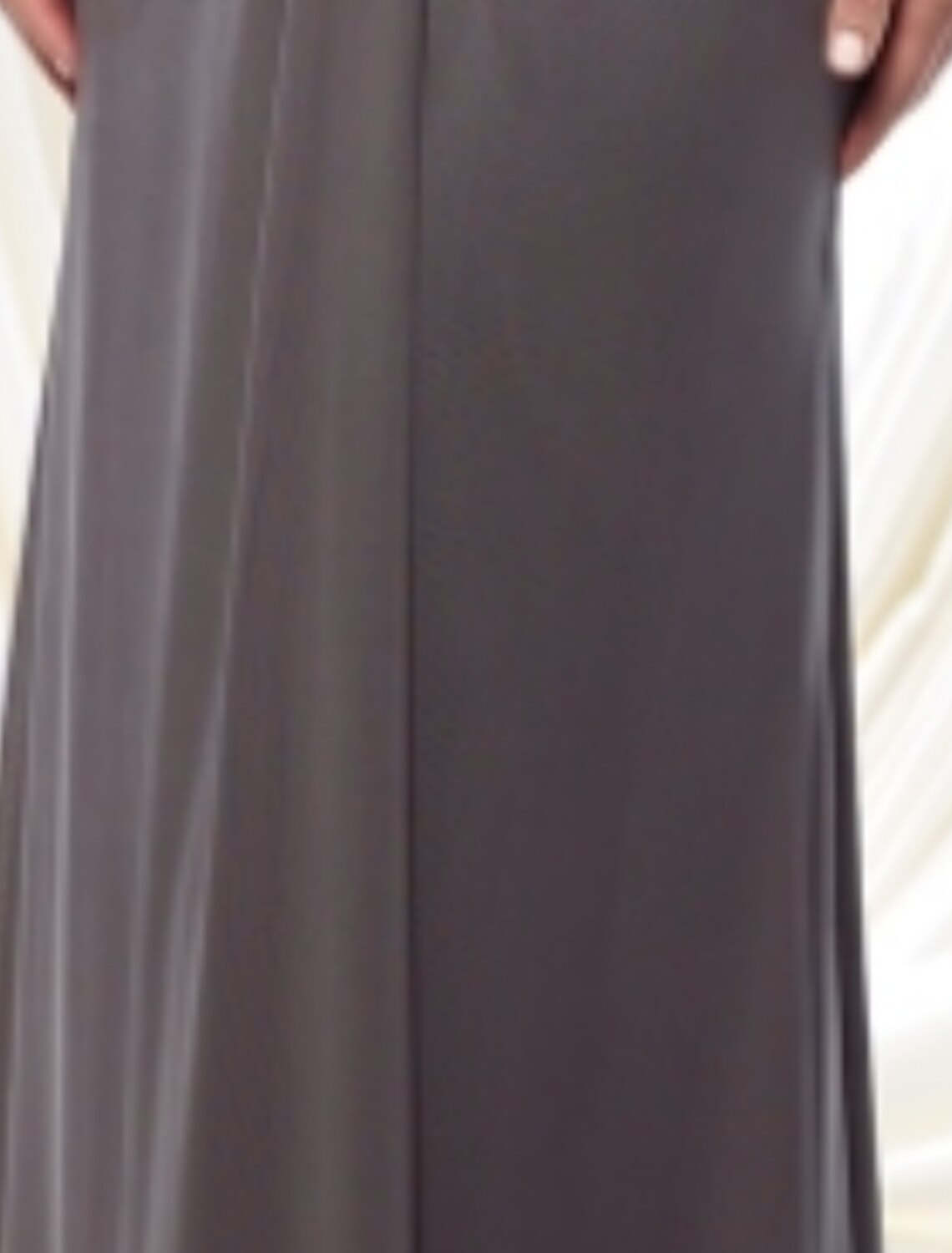 Sheath / Column Mother of the Bride Dress Elegant & Luxurious Jewel Neck Floor Length Chiffon Tulle 3/4 Length Sleeve with Beading Ruching