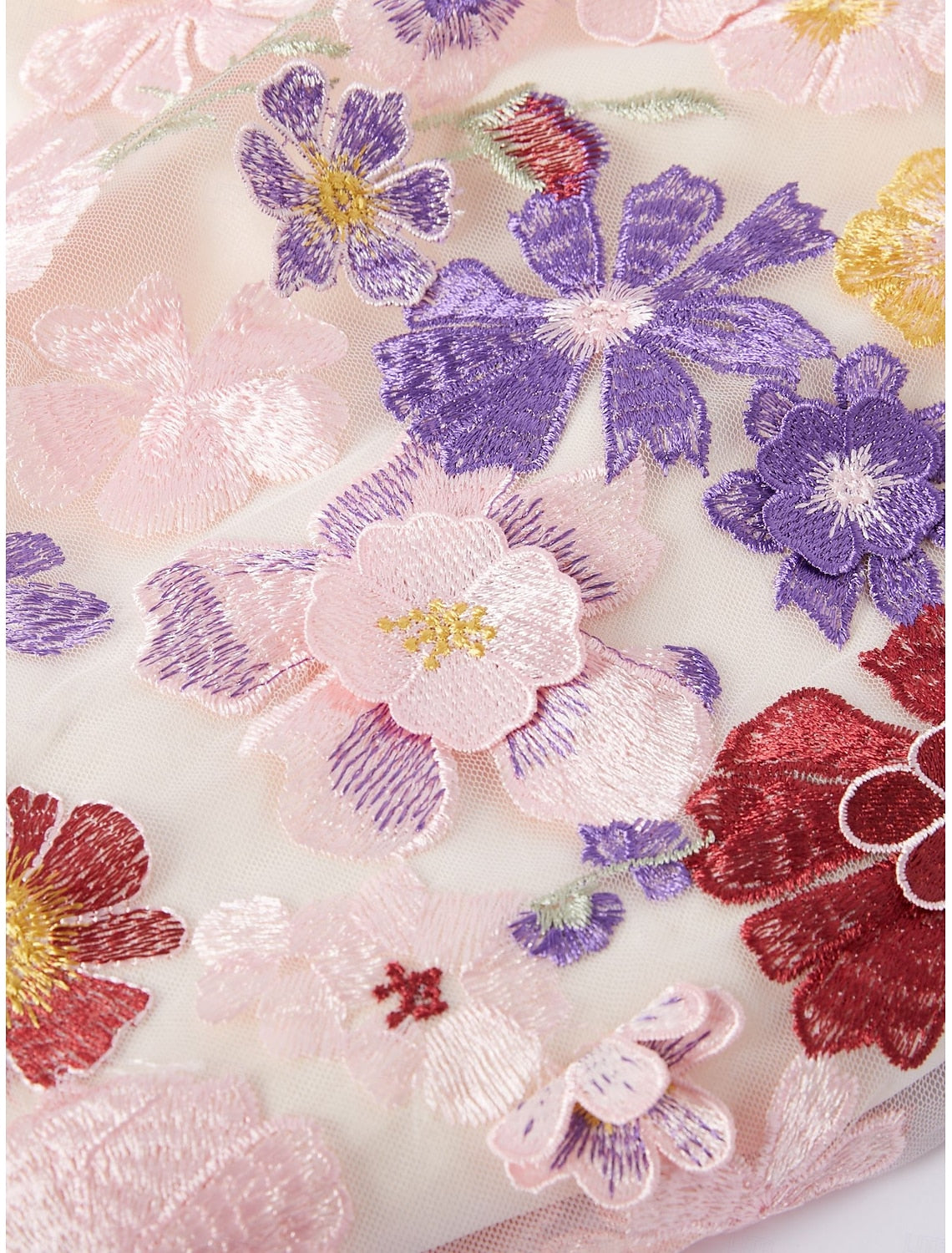 Buyishang A-Line Plus Size Curve Dress Mother of the Bride Dress Formal Wedding Guest Elegant High Neck Ankle Length Tulle Long Sleeve with Embroidery Flower