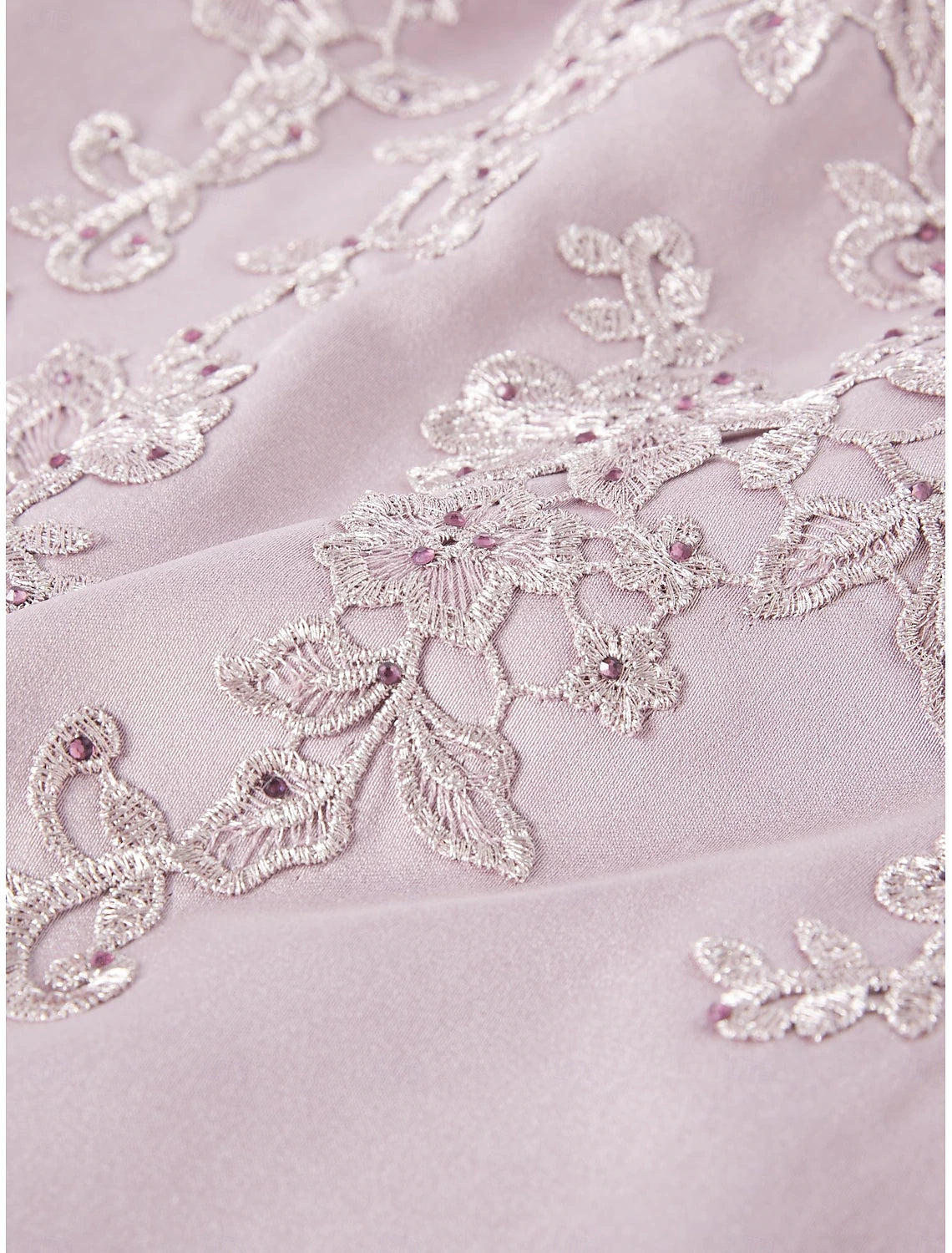 Buyishang Sheath Dress Mother of the Bride Dress Elegant Bateau Neck Floor Length Satin 3/4 Length Sleeve with Lace Appliques